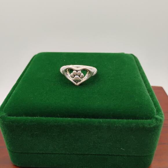 Jai By John Hardy Symbols of Love Dog Paw Ring Size 8 - Picture 2 of 7